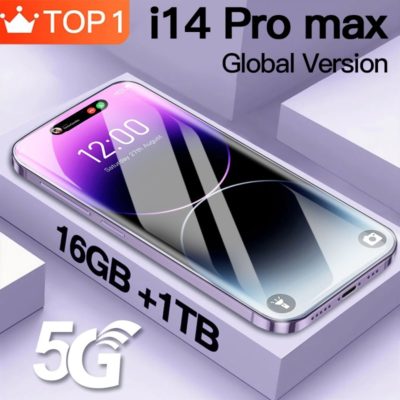 Global Version 6.7 Inch I14 Pro Max Smartphone 5G Full Screen Face ID 16GB+1TB Cellphone Camera 7800mAh 2023 New iPhone