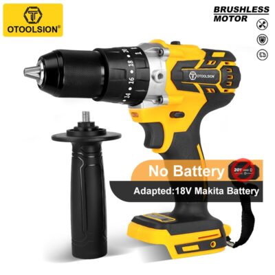 20V Brushless Electric Drill Cordless Screwdriver 13MM Electric Screwdriver Suitable for Maintenance of Construction Machinery