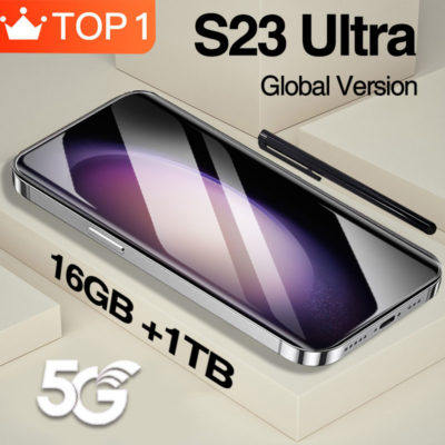 New S23 Ultra Smartphone 6.8″ Full Screen Cell Phone Snapdragon 8 Gen2 6800mAh Battery 4G 5G Mobile Phones Global Version