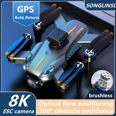 Professional Drone 4K 8K ESC HD camera aerial photography 360° Obstacle avoidance optical flow quadrotor RC helicopter Toy Gift
