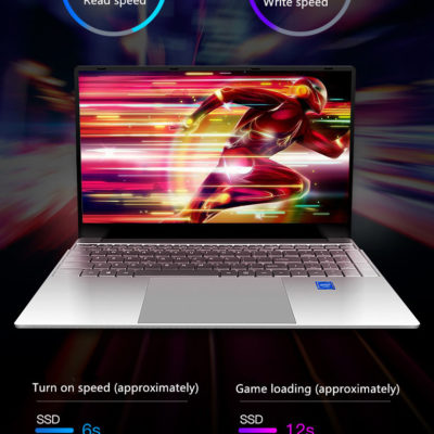 New Intel Notebook 15.6 inch Windows 10 Pro 1920*1080 Cheap Portable Laptop DDR4 12GB RAM 256GB/512GB/1TB SSD HDMI Port Laptop