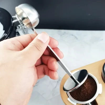 Stainless Steel Stand Tamper Spoon Tools 2 In 1 Coffee Scoop Portable Coffee Powder Measuring Scoops