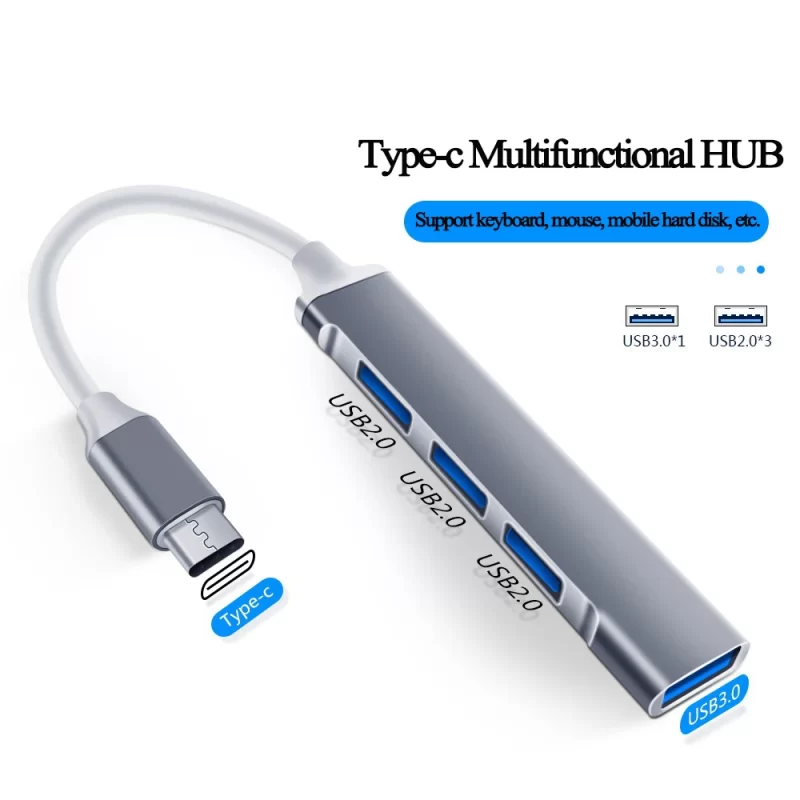USB 3.0 Hub USB Hub 4 Port High Speed Type c Splitter 5Gbps For PC Computer Accessories Multiport HUB 4 USB 3.0 2.0 Ports - Image 16